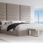 What is the process for designing and ordering a custom headboard